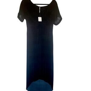 NWT Free People Bon Bon Plaid Printed Dress, S